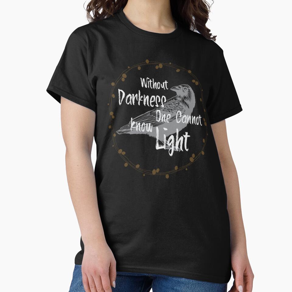 Gothic Raven Art With Darkness Quote by WIZECROW T-Shirts, Hoodie, Sweatshirt | BlankRebels.com (Image 2)
