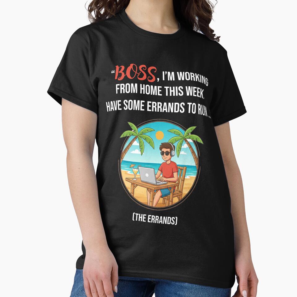 Funny Smart Working - Running Errands at the Beach by Creative Quests T-Shirts, Hoodie, Sweatshirt (Image 2)