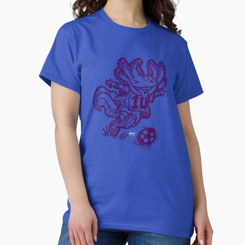 Purple Axolotl soccer player by UrielCalavera T-Shirts, Hoodie, Sweatshirt | BlankRebels.com (Image 2)