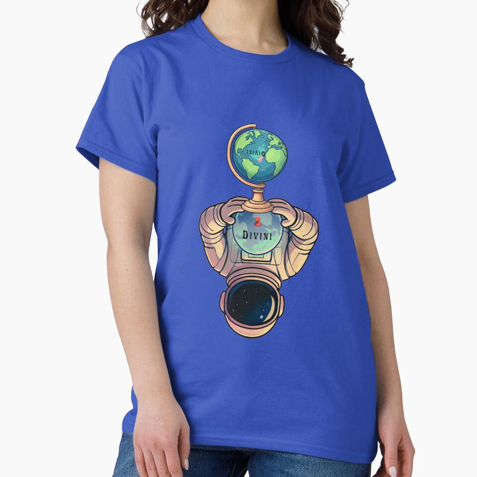Astronaut with the Globe by Divini_ T-Shirts, Hoodie, Sweatshirt | BlankRebels.com (Image 2)
