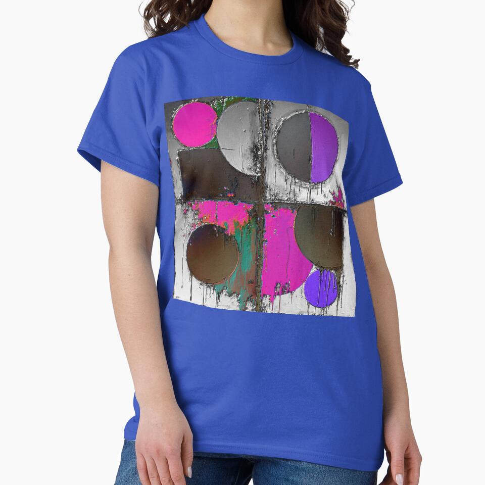 fourfold orbit dark electrize 2 colorful geometric abstract design by SmashingDeals T-Shirts, Hoodie, Sweatshirt (Image 2)