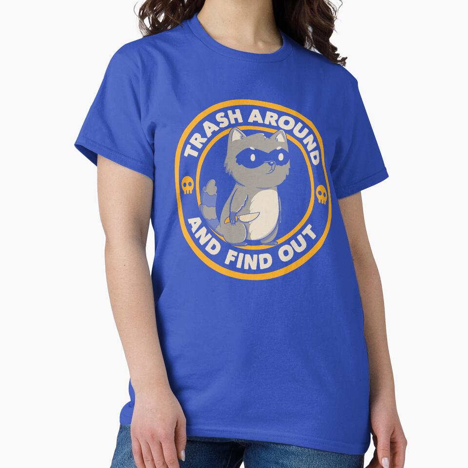 Trash Around Raccoon Blue by Tobe Fonseca by Tobe Fonseca® T-Shirts, Hoodie, Sweatshirt | BlankRebels.com (Image 2)
