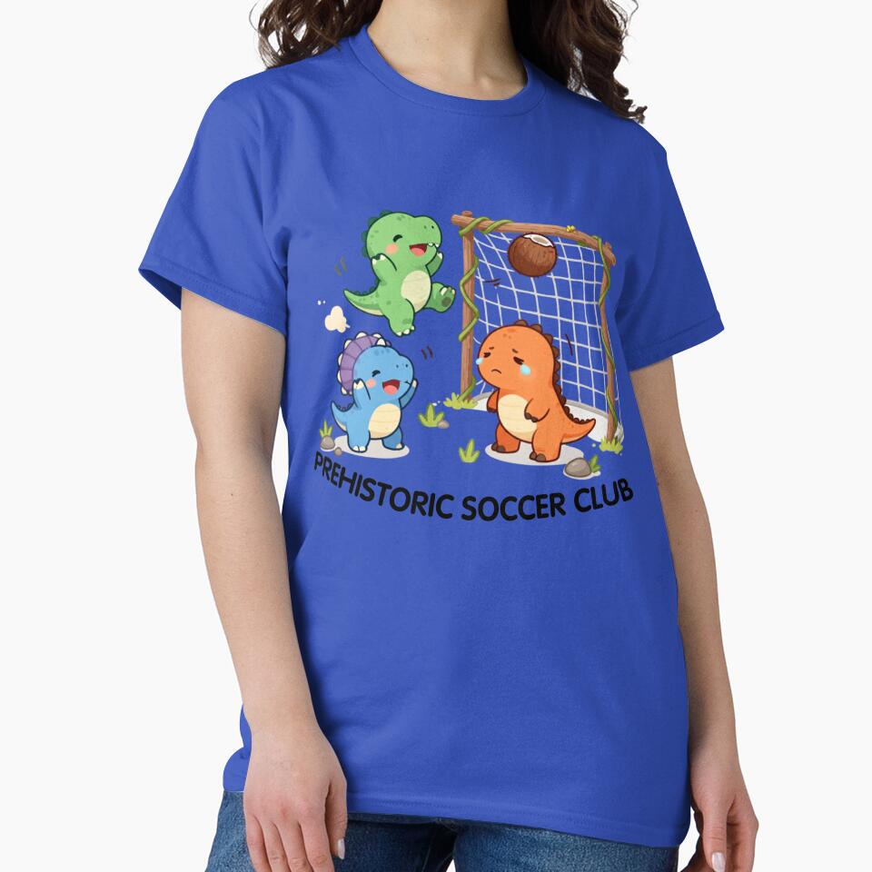 Prehistoric Soccer Club – Cute Dinosaur Soccer Team Design by BCapybara