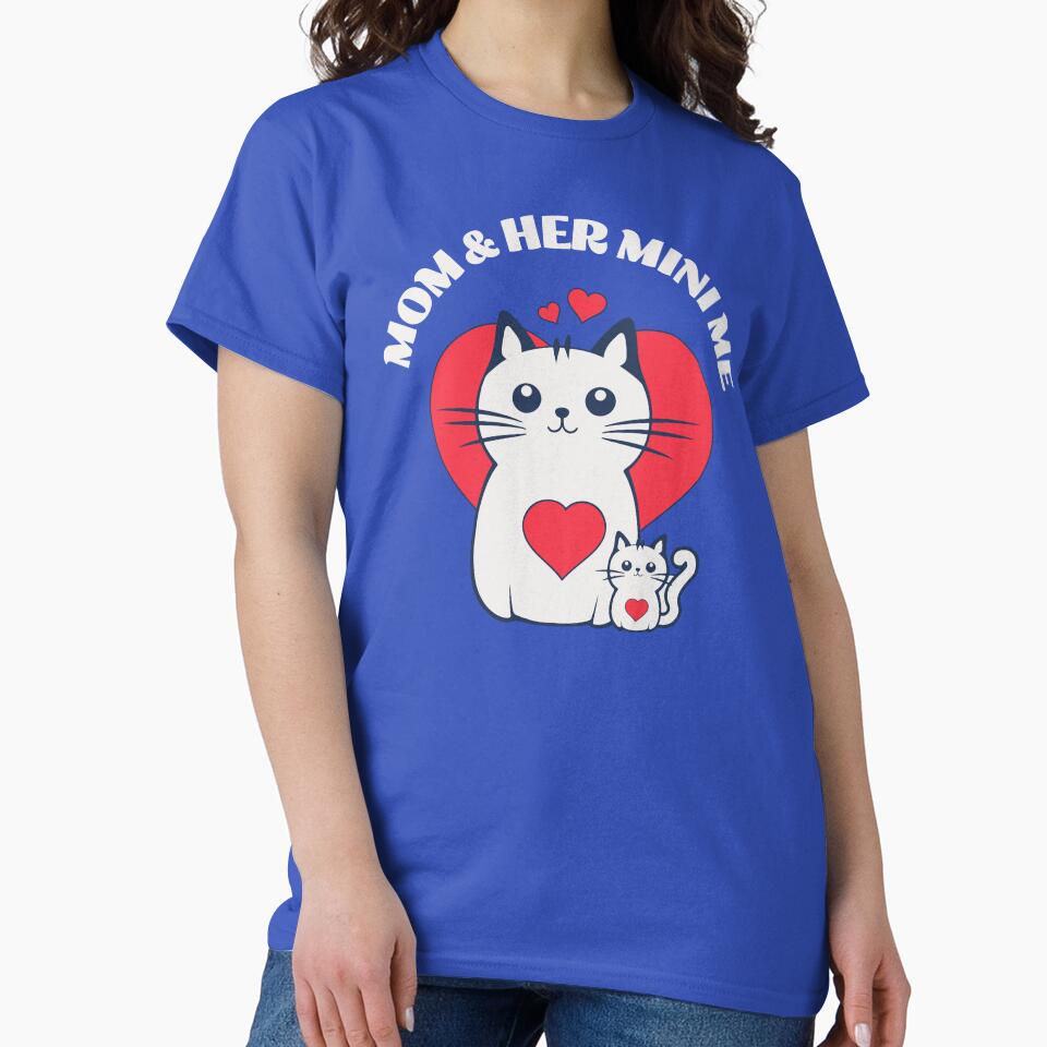 Mom and Her Mini Me Funny Cat by Sachie's Studio