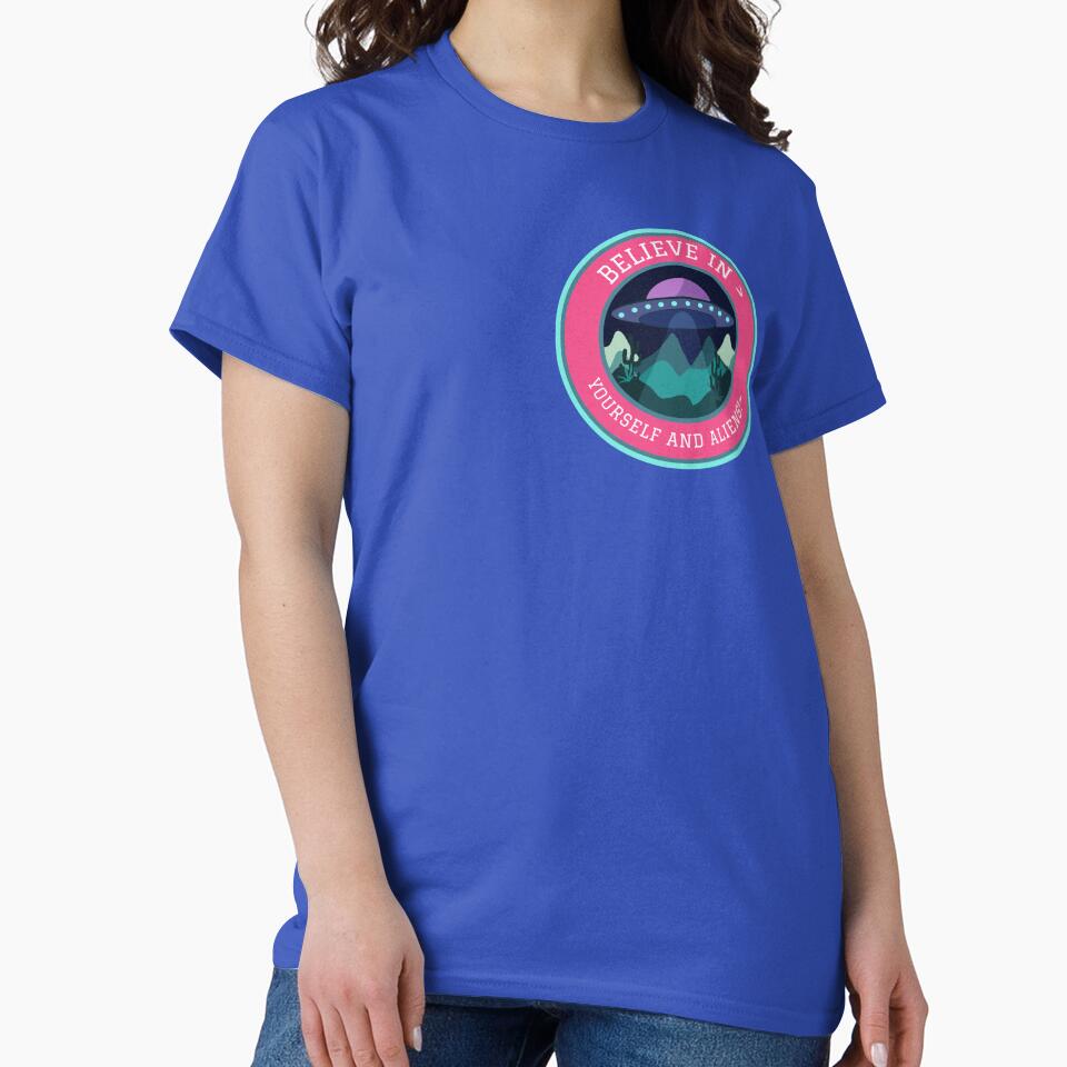 believe in yourself and aliens! by Vernisefrancois T-Shirts, Hoodie, Sweatshirt | BlankRebels.com (Image 2)