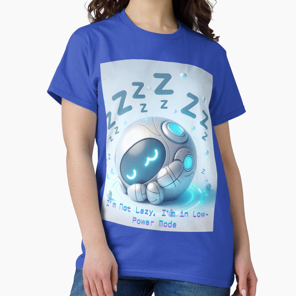 Tech Humor T-Shirt – I’m Not Lazy I’m in Low-Power Mode – Gamer Energy Saving Gift by ElwaliedElhag Hoodie,... (Image 2)