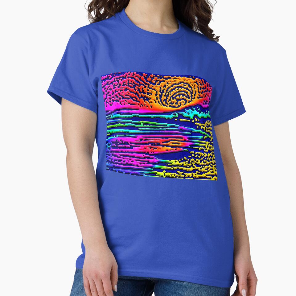 Crazy California Sunset Semi-Abstract Artwork by SeaChangeDesign T-Shirts, Hoodie, Sweatshirt | BlankRebels.com (Image 2)