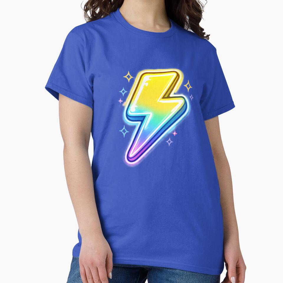 Lightning Bolt Y2K Starcore by LittleRoarArt T-Shirts, Hoodie, Sweatshirt | BlankRebels.com (Image 2)
