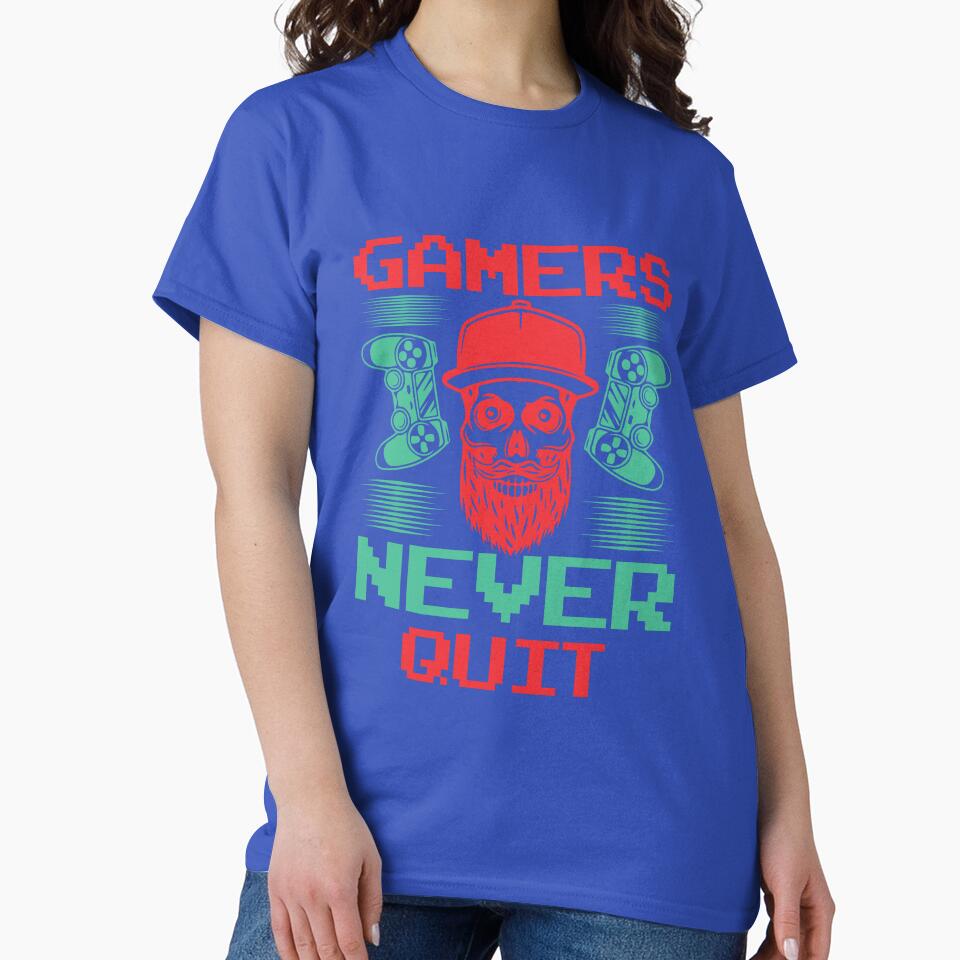 Gamers Never Quit by Vividy T-Shirts, Hoodie, Sweatshirt | BlankRebels.com (Image 2)