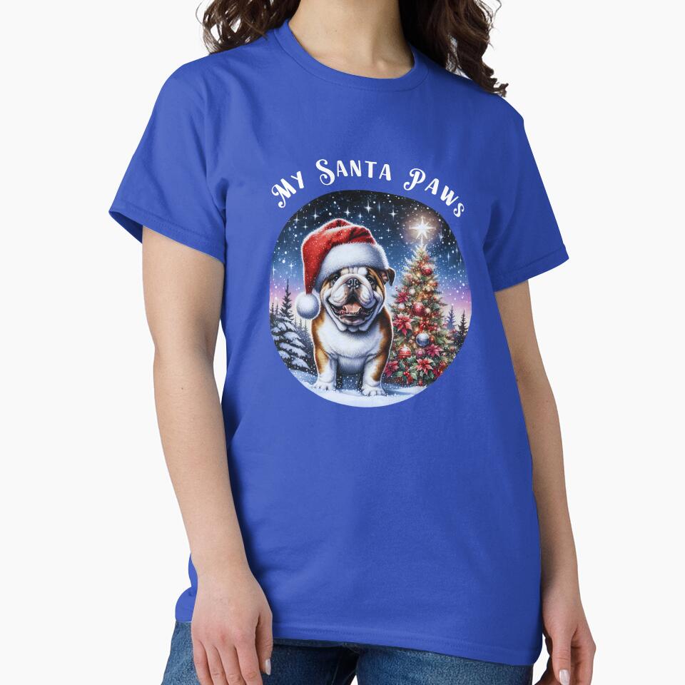 My Santa Paws Christmas for Bulldog Lovers by EldersRULE T-Shirts, Hoodie, Sweatshirt | BlankRebels.com (Image 2)