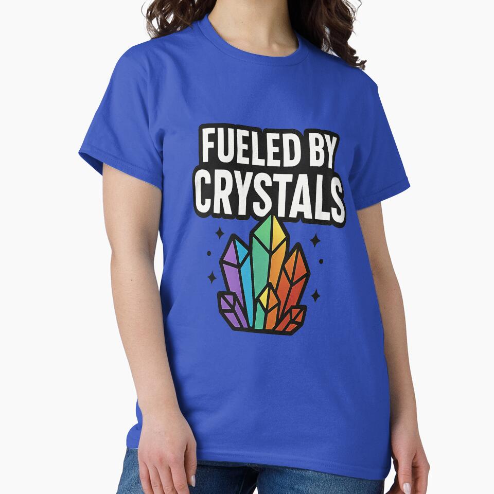 Fueled by Crystals – Colorful Crystal Lover Design by District Exclusive T-Shirts, Hoodie, Sweatshirt (Image 2)