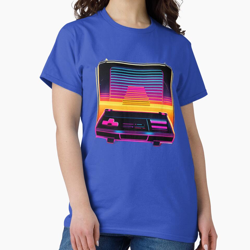 Retro Gaming Nostalgia: The Iconic Gaming Console of the 80's by byaz3 T-Shirts, Hoodie, Sweatshirt (Image 2)