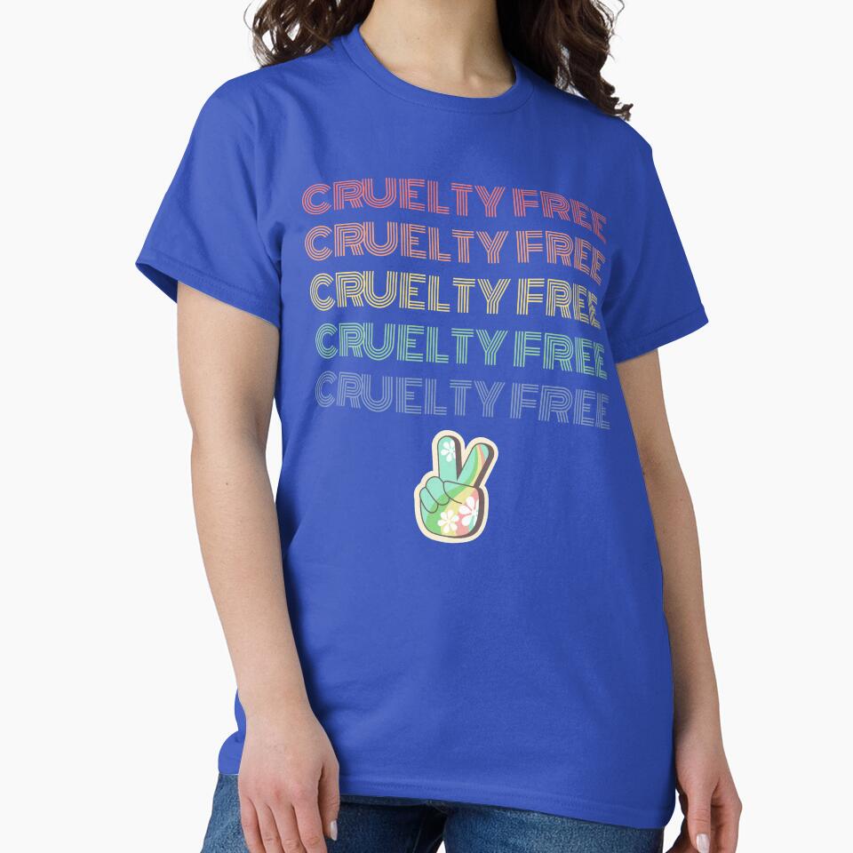 Cruelty Free |  Peace Hippie Vibes | Fun Vegan by DevlynnDesigns T-Shirts, Hoodie, Sweatshirt | BlankRebels.com (Image 2)