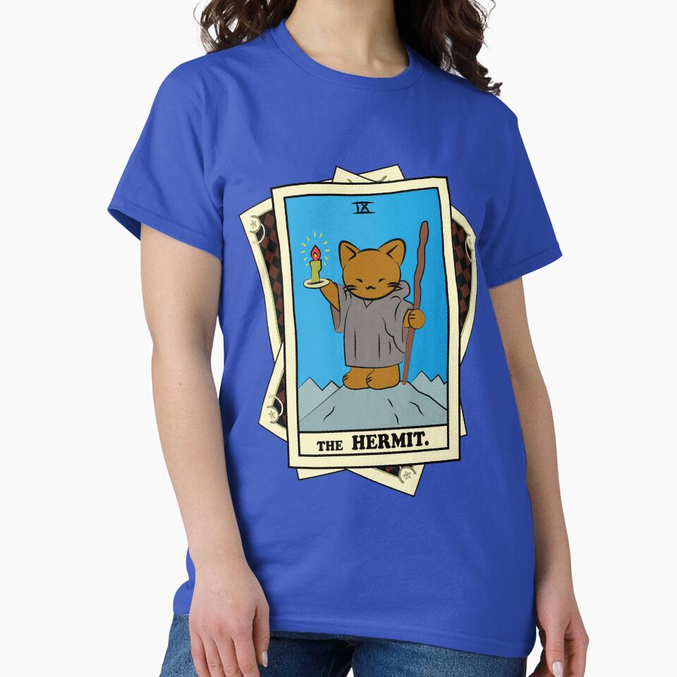 TAROT CARDS DECK | THE HERMIT. | FORTUNE CAT by FalconLifeStore T-Shirts, Hoodie, Sweatshirt | BlankRebels.com (Image 2)