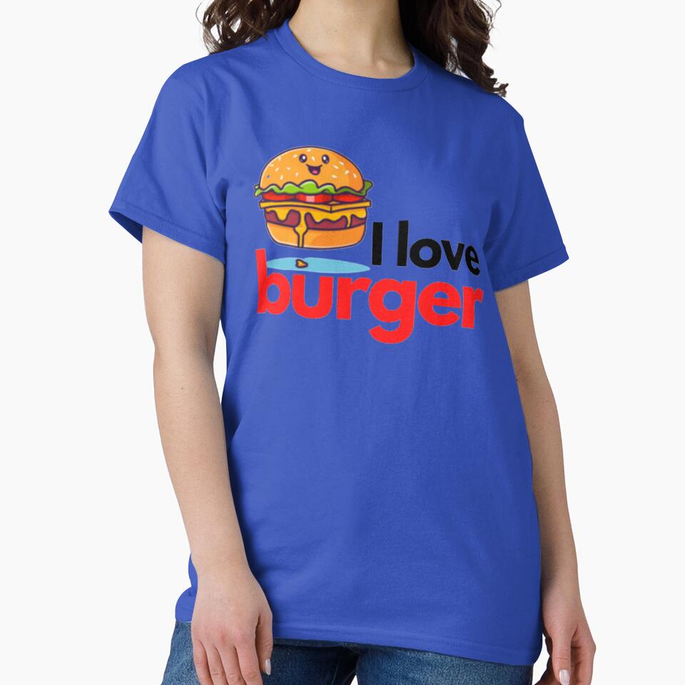 I LOVE BURGER - Hamburger - I love the hamburger by MoshisooPrint T-Shirts, Hoodie, Sweatshirt | BlankRebels.com (Image 2)