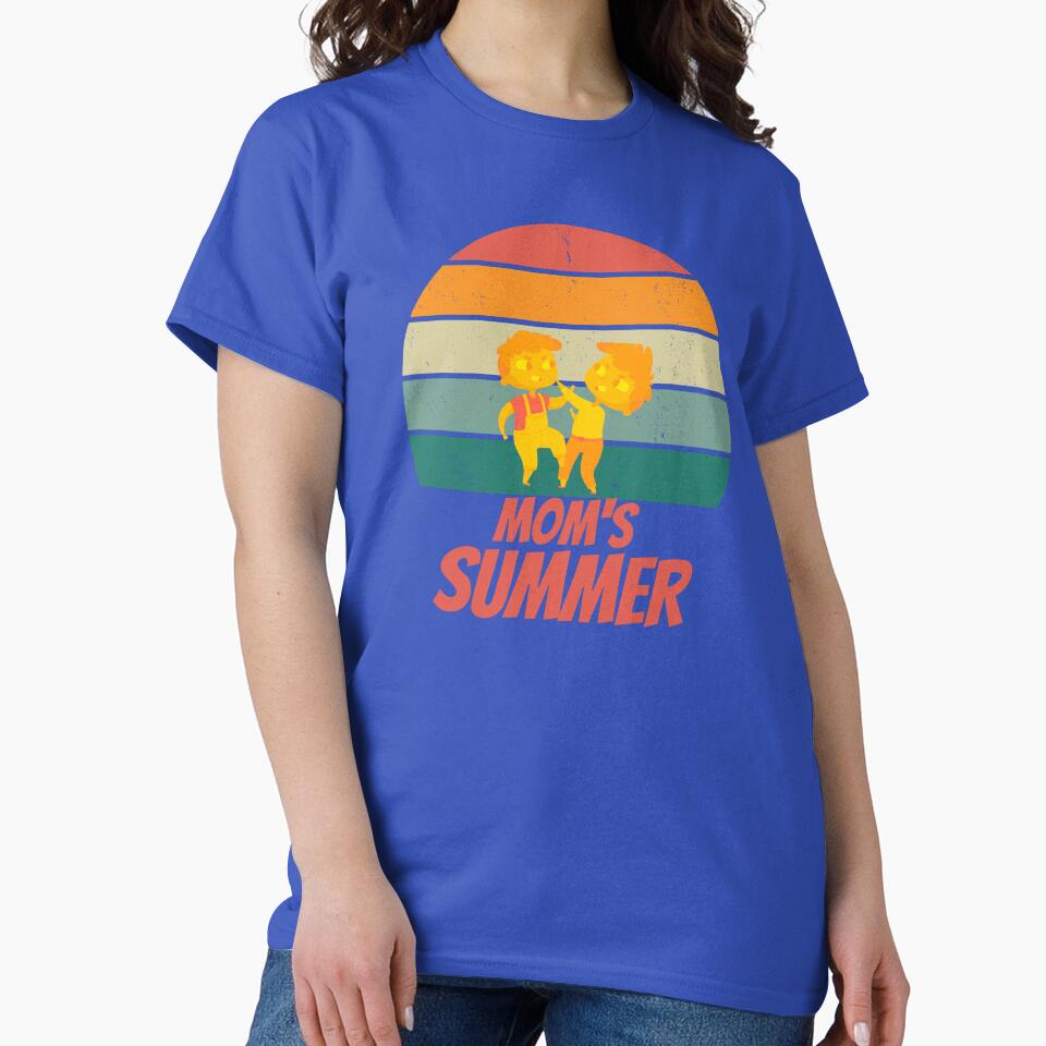 Mom's Summer Funny Boys Fighting Sunset by Evolved-LovinIt T-Shirts, Hoodie, Sweatshirt | BlankRebels.com (Image 2)