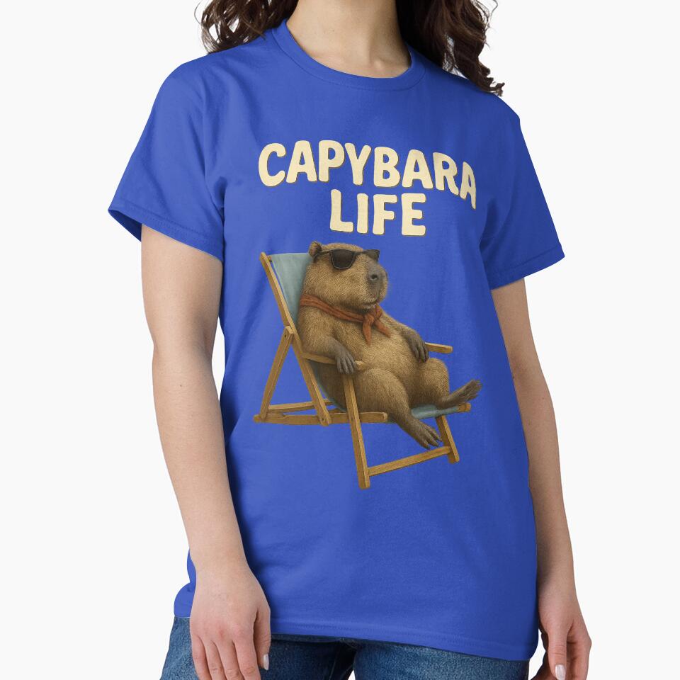 Capybara Life – Funny Relaxed Capybara Sunglasses T-Shirts, Hoodie, Sweatshirt