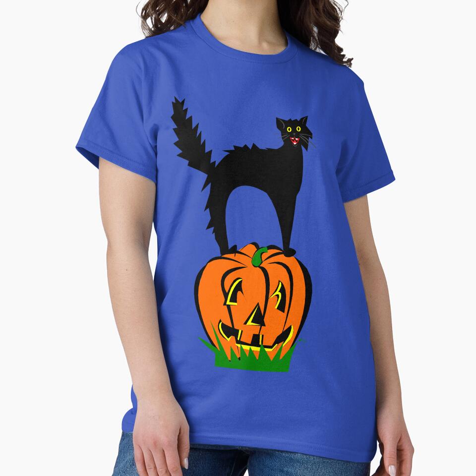 Funny Black Cat and Pumpkin by MurphyMorganGifts T-Shirts, Hoodie, Sweatshirt | BlankRebels.com (Image 2)