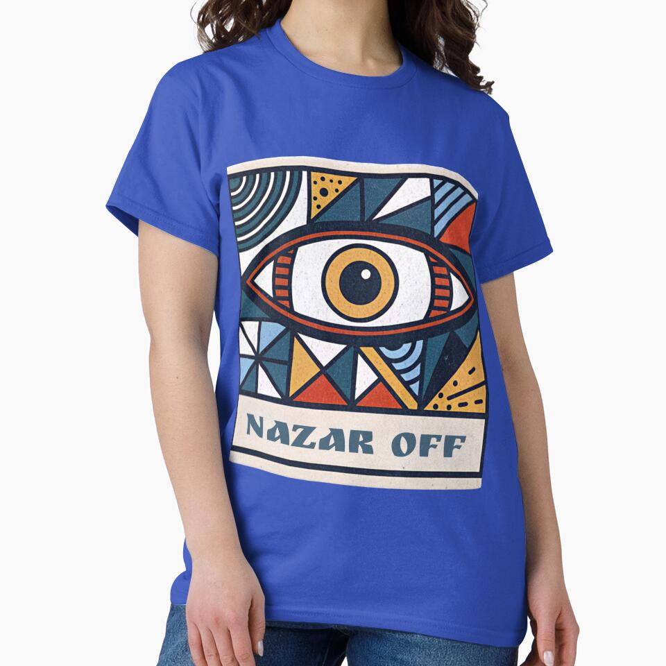 Abstract Nazar Protection - Colorful Cubist Eye Sticker -Energetic and Mystical Design by asliberry T-Shirts,... (Image 2)