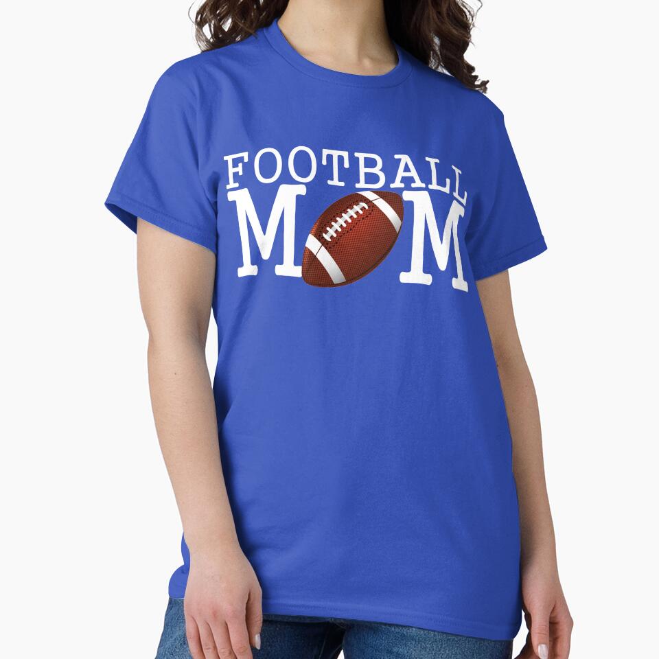 Football Mom Shirt with Football by DNH Threads Hoodie, Sweatshirt | BlankRebels.com (Image 2)