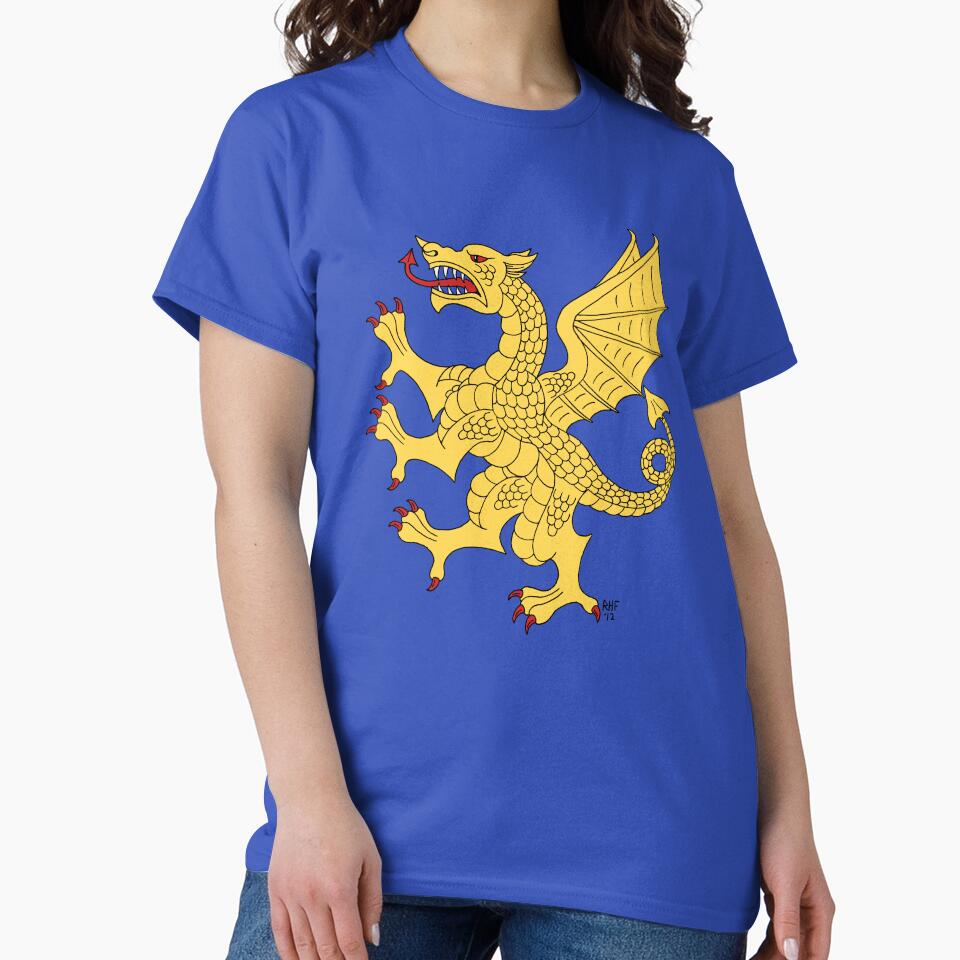 Yellow Dragon by Azure Lion Productions T-Shirts, Hoodie, Sweatshirt | BlankRebels.com (Image 2)