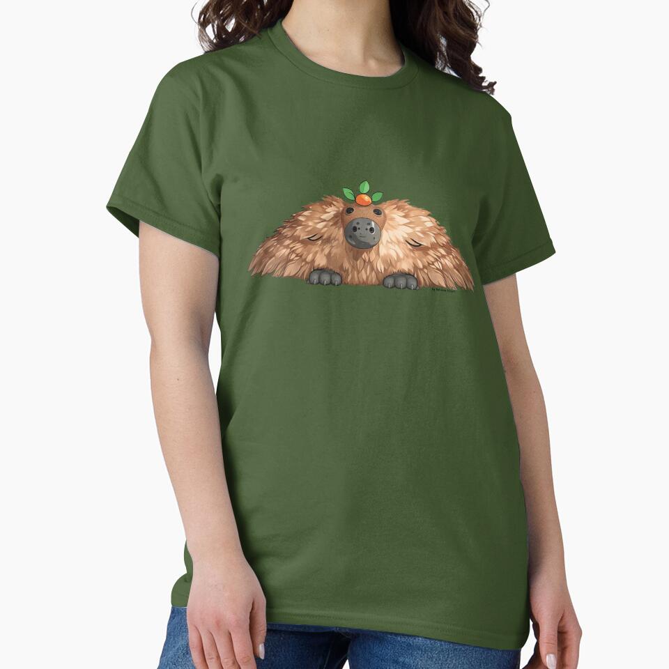 Cute Psychedelic Capybara Puppy by PolianaASDart T-Shirts, Hoodie, Sweatshirt | BlankRebels.com (Image 2)