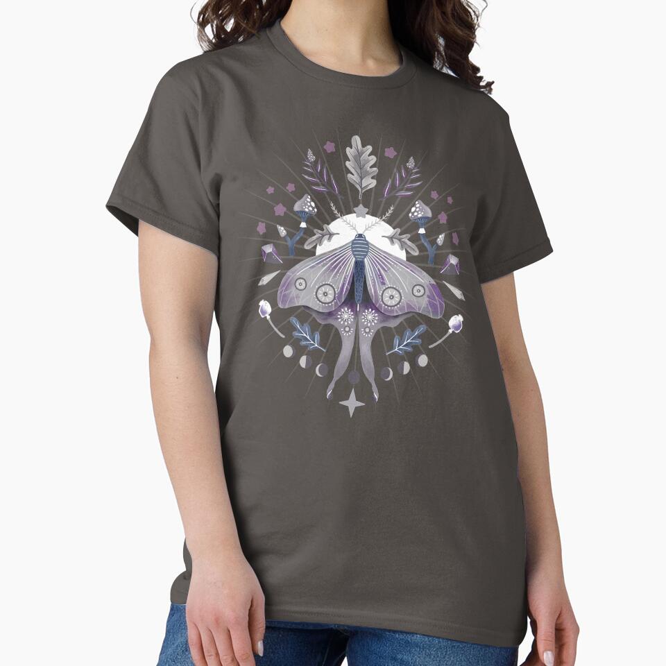 Mystic Moth dark by Suemomo T-Shirts, Hoodie, Sweatshirt | BlankRebels.com (Image 2)