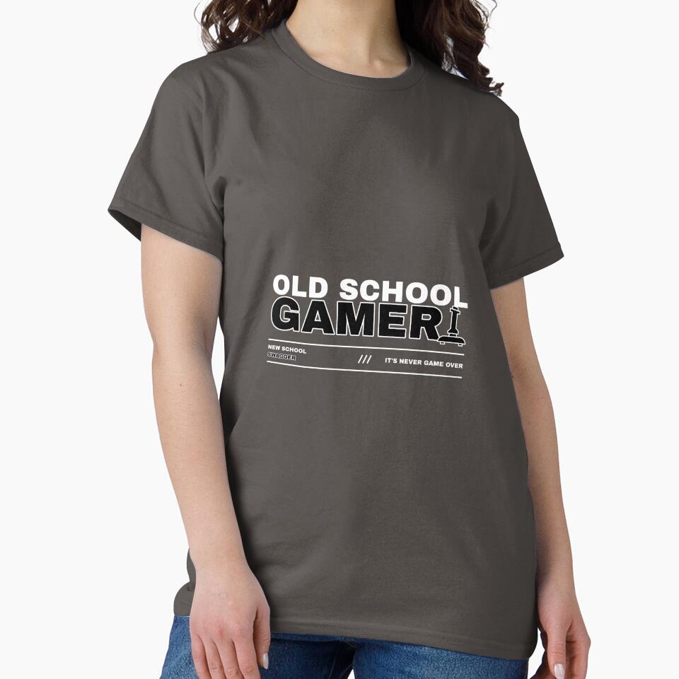 Old School Funny Gamer Retro Gaming Controller Joystick by lildoodleshirts