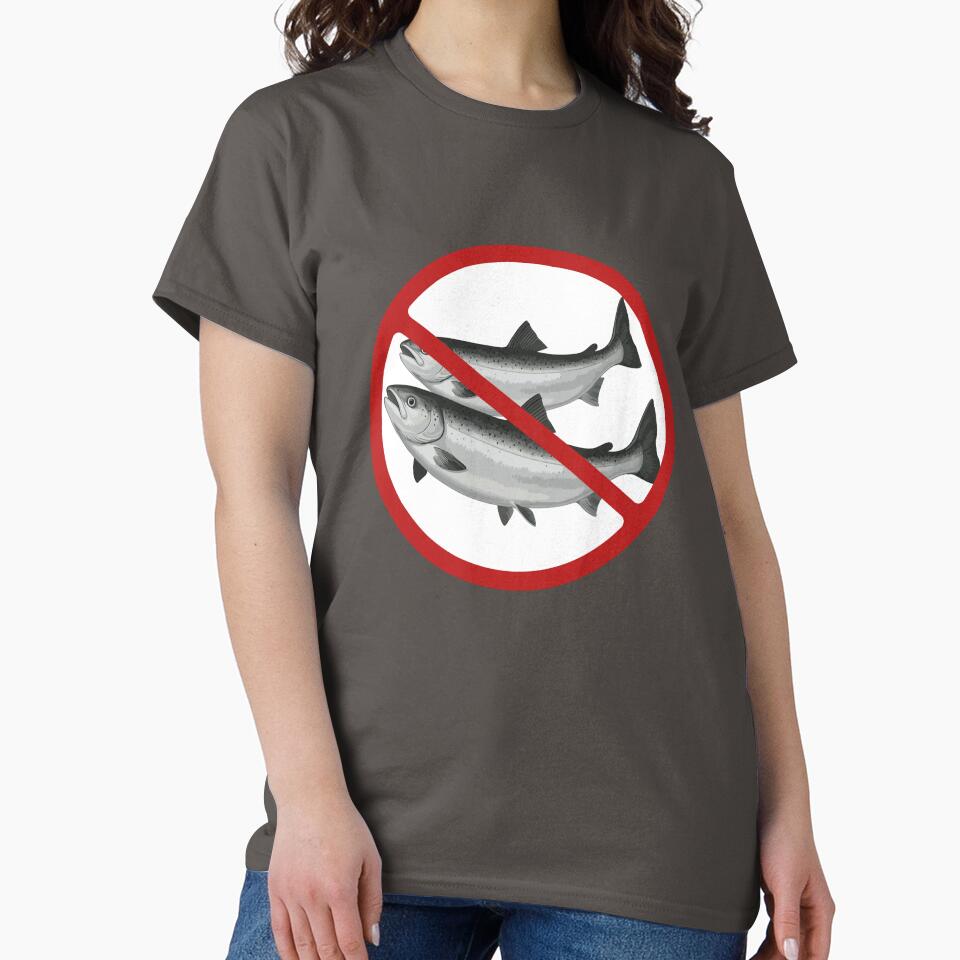 Prohibited Sign, Fish Sign, Sea, Novelty Sign by AASparksDesigns