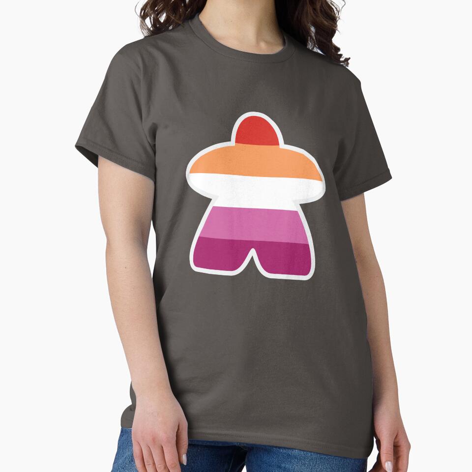 Lesbian Meeple by brainthought T-Shirts, Hoodie, Sweatshirt | BlankRebels.com (Image 2)