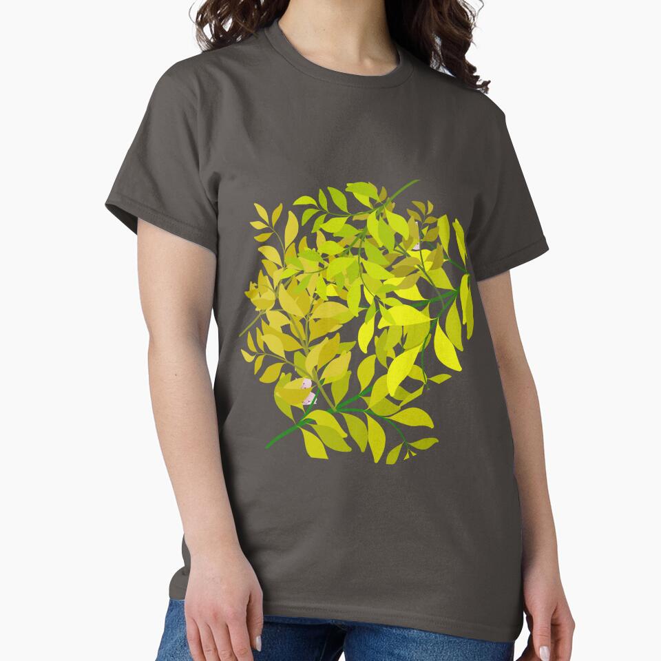 Modern Botanical Leaves Pattern by NilofaDesigns T-Shirts, Hoodie, Sweatshirt | BlankRebels.com (Image 2)