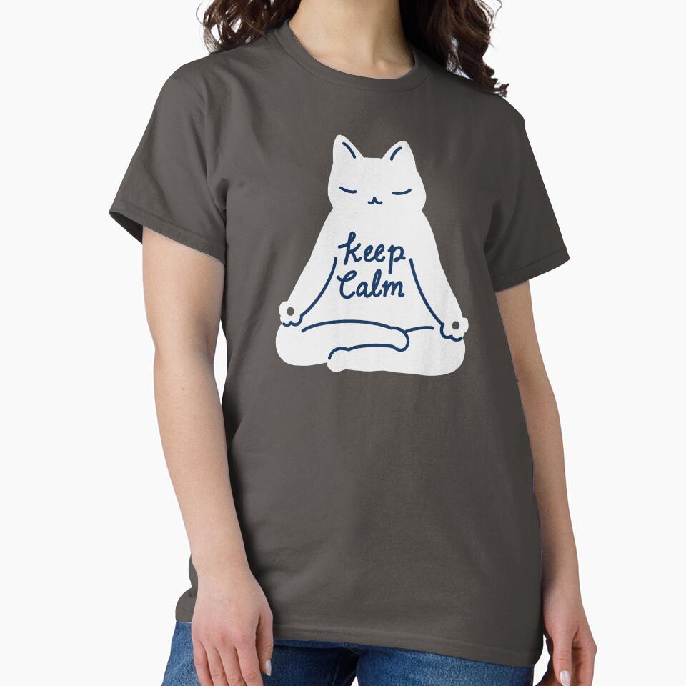 Keep Calm Cat 1 by ilovedoodle T-Shirts, Hoodie, Sweatshirt | BlankRebels.com (Image 2)