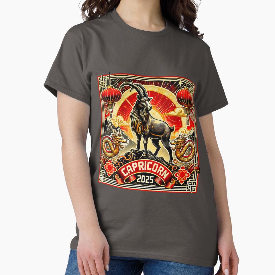 Capricorn Retro Chinese New Year Design by Sototos® ⭐⭐⭐⭐⭐ T-Shirts, Hoodie, Sweatshirt | BlankRebels.com (Image 2)