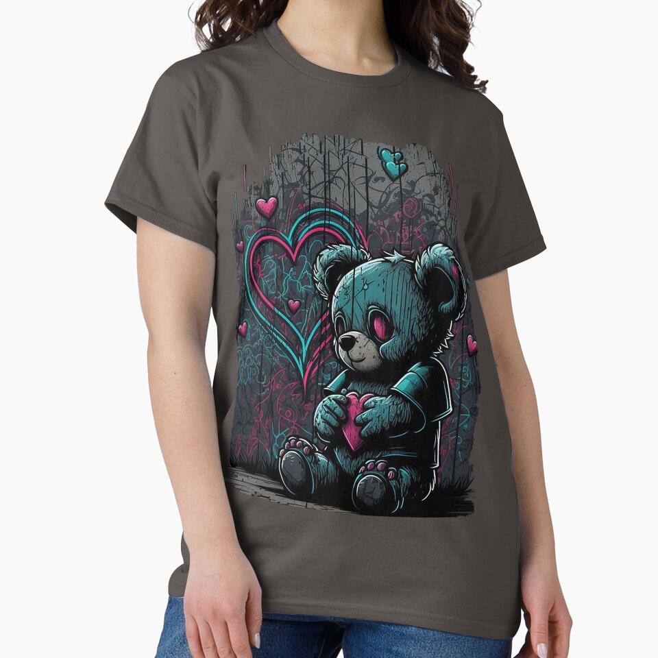 Creepy Gothic Valentines Day Merchandise Lonely Neon Teddy Bear and other Darkly Romantic Gift Ideas by... (Image 2)