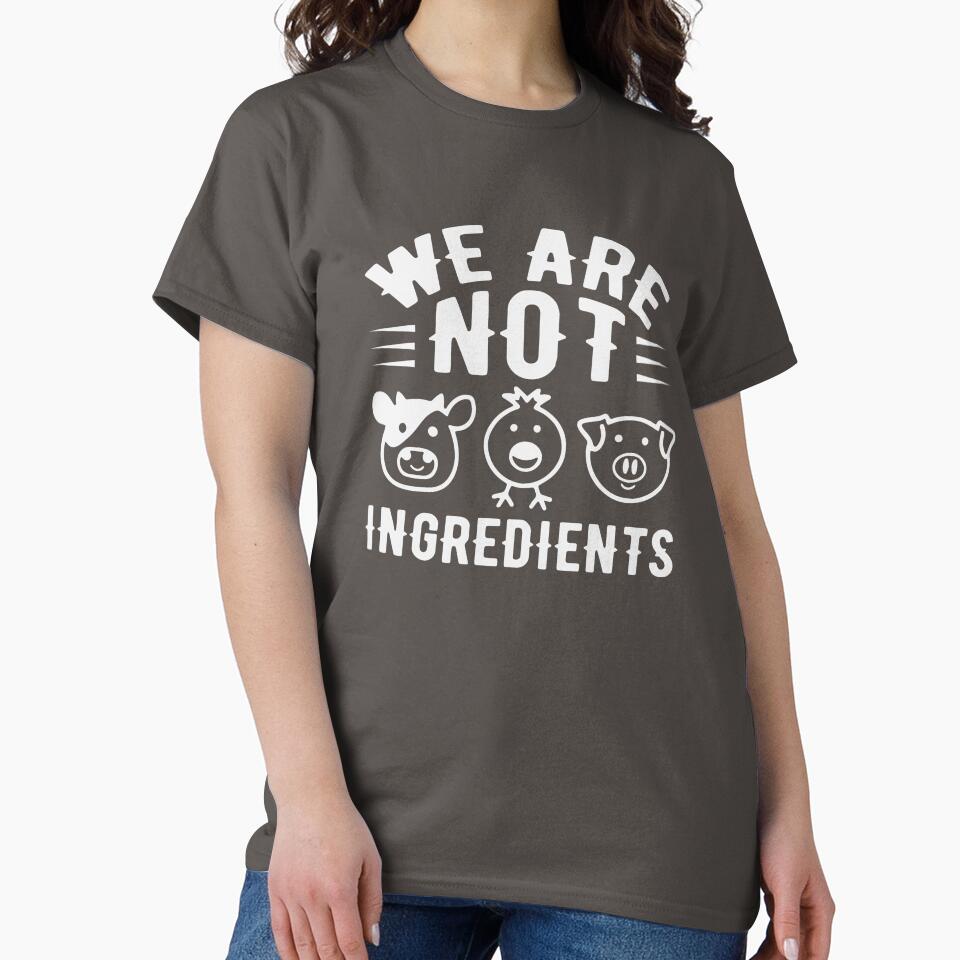 We Are Not Ingredients Vegan Life by ArtMeetsPizza T-Shirts, Hoodie, Sweatshirt | BlankRebels.com (Image 2)