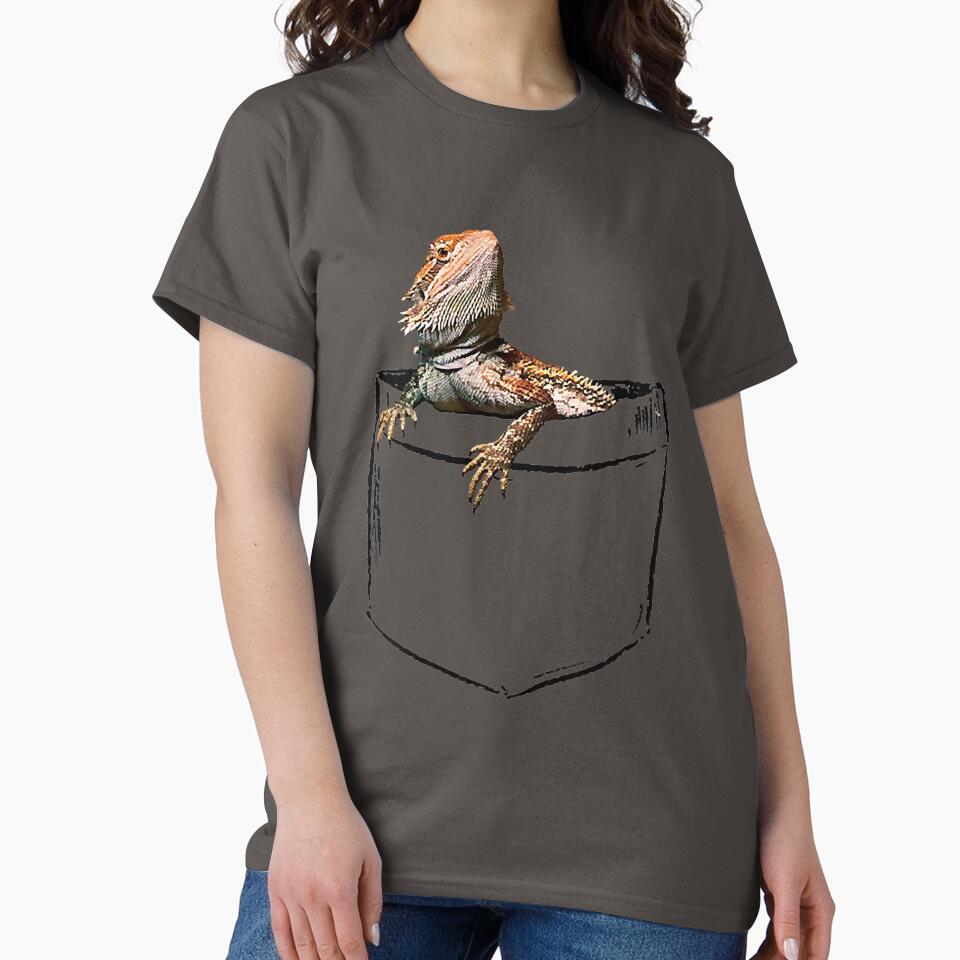 Pocket Bearded Dragon Lover Dad Mom Funny T-Shirt by samishoops Hoodie, Sweatshirt | BlankRebels.com (Image 2)