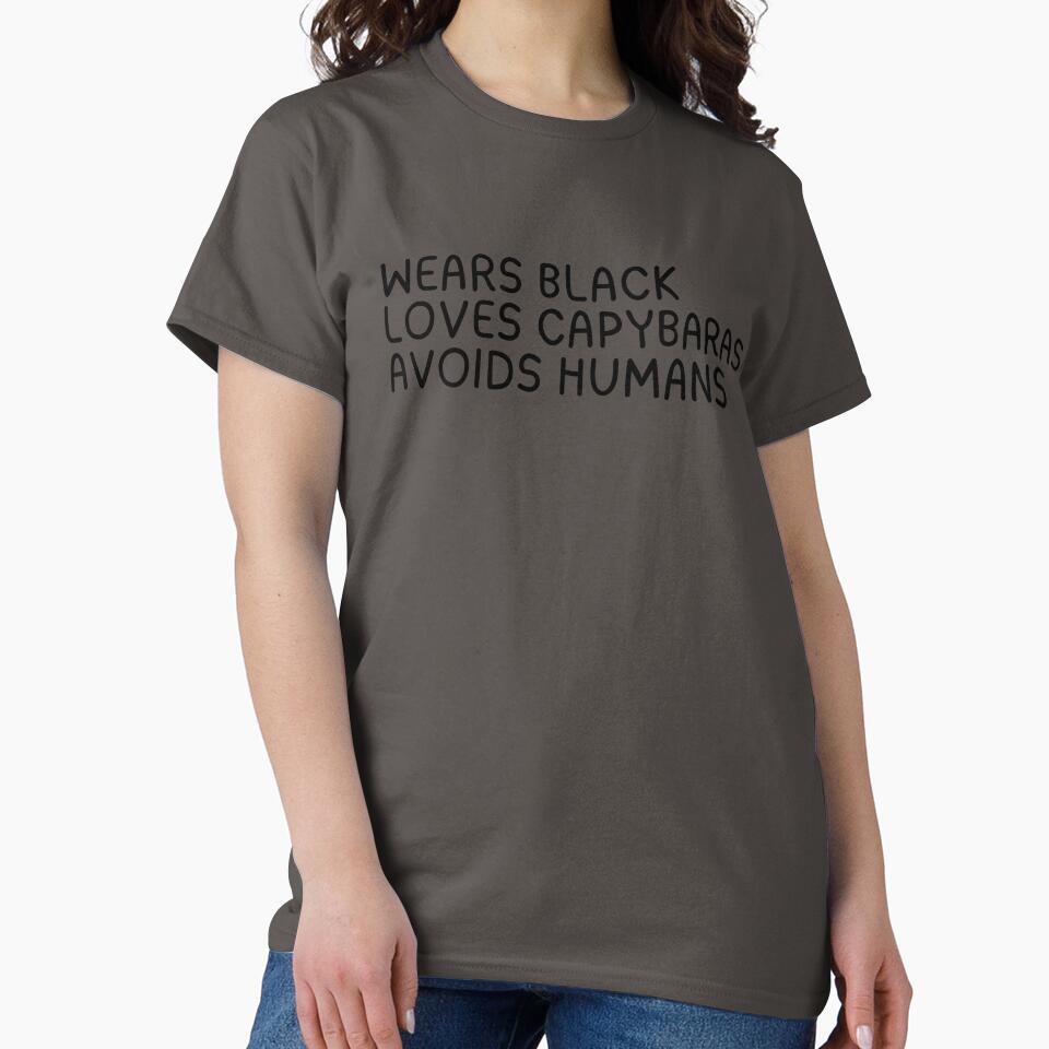 Capybara Lover Funny Introvert Quotes by CCKimShop T-Shirts, Hoodie, Sweatshirt | BlankRebels.com (Image 2)