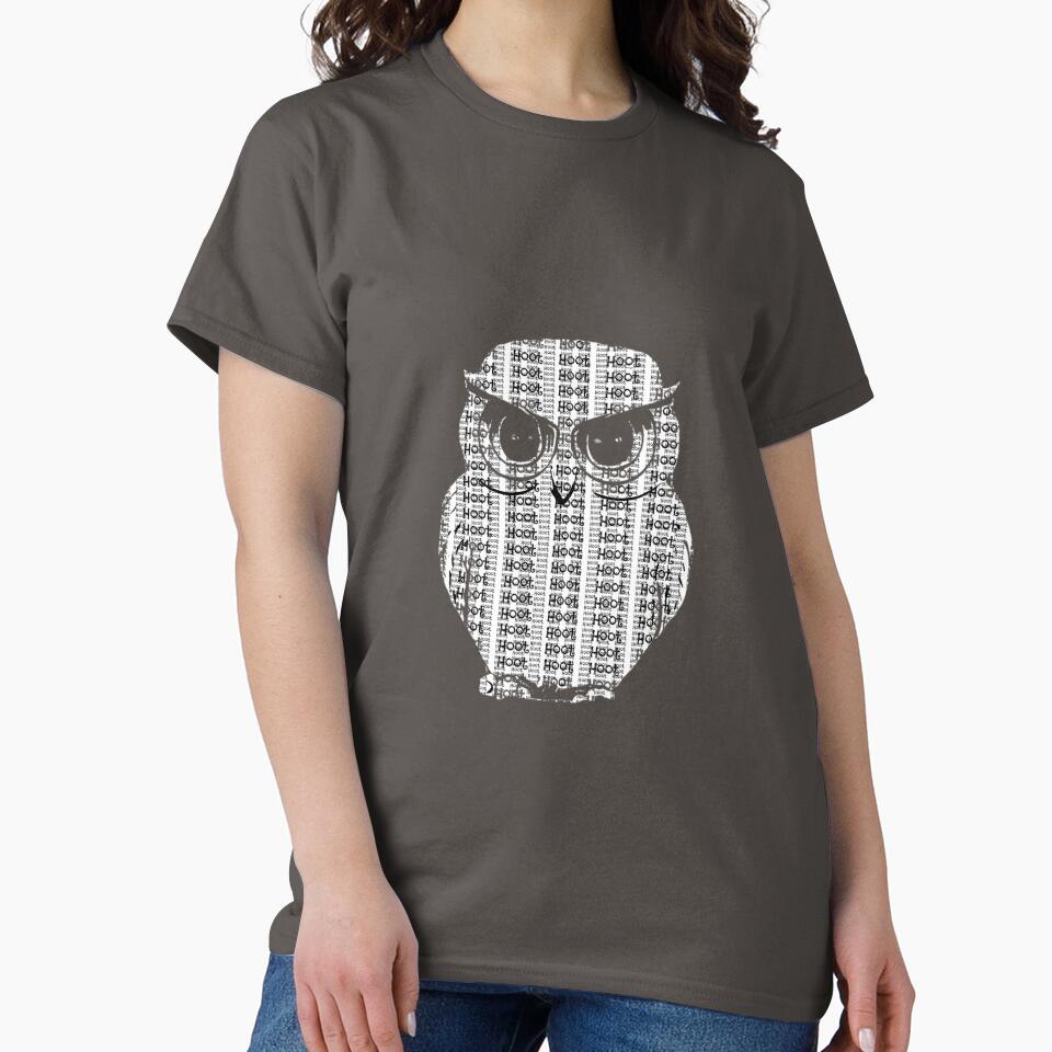 Owl Typography Hoot Hoot by ShopSunday T-Shirts, Hoodie, Sweatshirt | BlankRebels.com (Image 2)