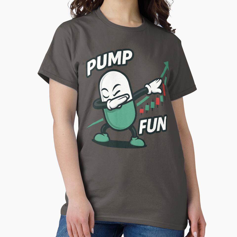 Dabbing Pump.fun Pill | Crypto Meme Cartoon Design by WAUZ T-Shirts, Hoodie, Sweatshirt | BlankRebels.com (Image 2)