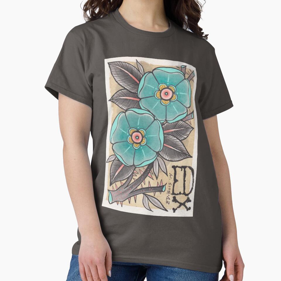 Blue Flower by Elizabeth Dibois T-Shirts, Hoodie, Sweatshirt | BlankRebels.com (Image 2)