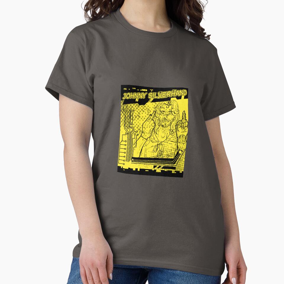 Johnny Silverhand cyber glitch by WingedHaru T-Shirts, Hoodie, Sweatshirt | BlankRebels.com (Image 2)