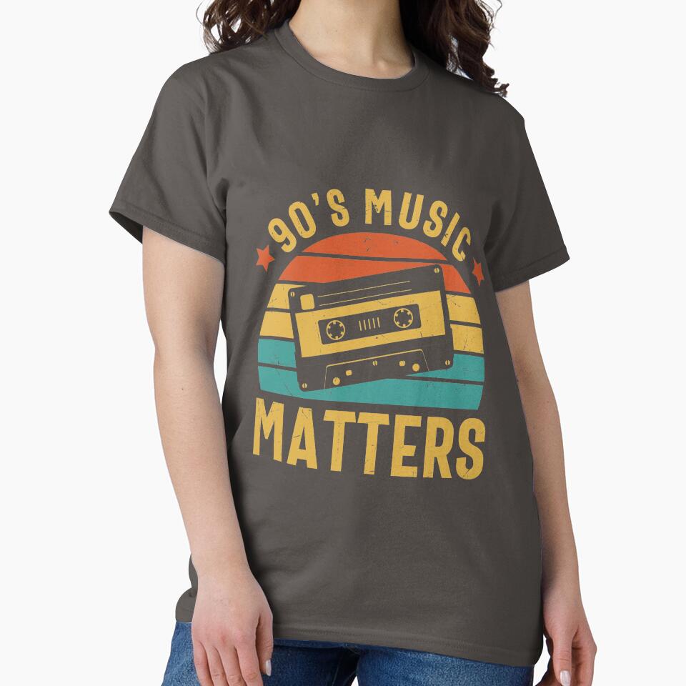 Colorful Retro Old Vintage Design Cassette 90's Music Matters by avinigav T-Shirts, Hoodie, Sweatshirt (Image 2)