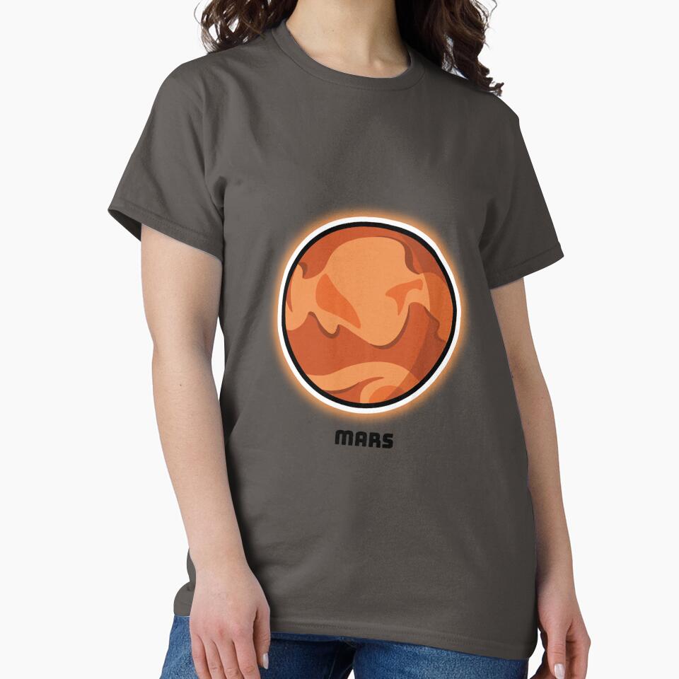 Mars planet, solar system by gllemm T-Shirts, Hoodie, Sweatshirt | BlankRebels.com (Image 2)