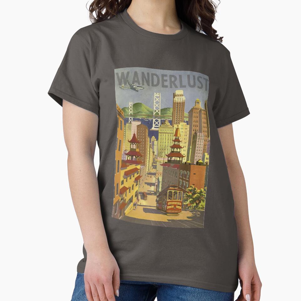 Vintage Wanderlust T-Shirts, Hoodie, Sweatshirt