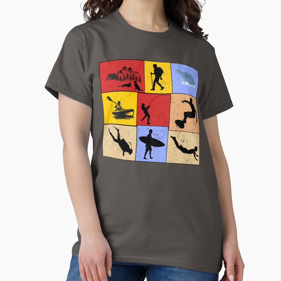 Summer Sports Camp Retro Vintage Graphic Colorful Campers Design by Raise2Shine T-Shirts, Hoodie, Sweatshirt (Image 2)