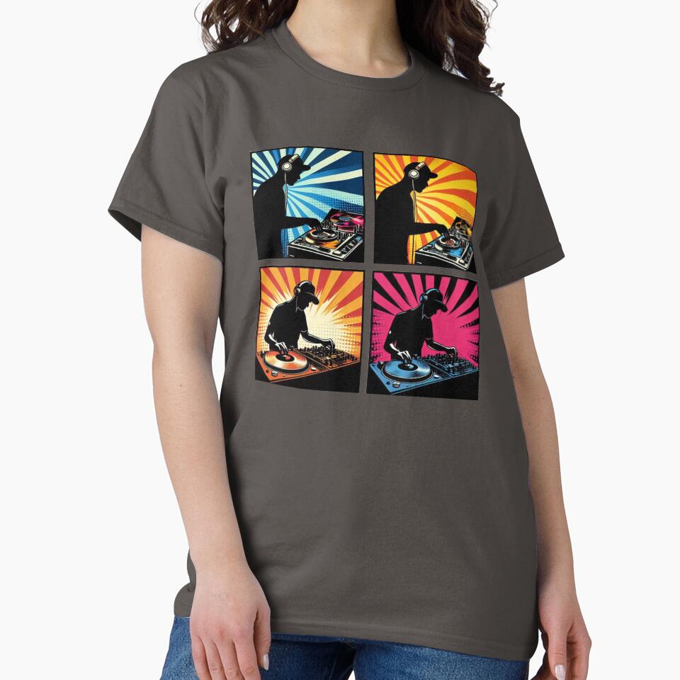 DJ Pop Art Mixing T-Shirts, Hoodie, Sweatshirt