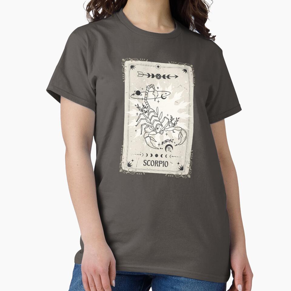 Tarot card Scorpio zodiac by MonochromeEcho T-Shirts, Hoodie, Sweatshirt | BlankRebels.com (Image 2)