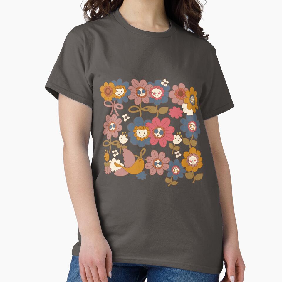 flower friends union in vintage colors by RoseAndSonata T-Shirts, Hoodie, Sweatshirt | BlankRebels.com (Image 2)