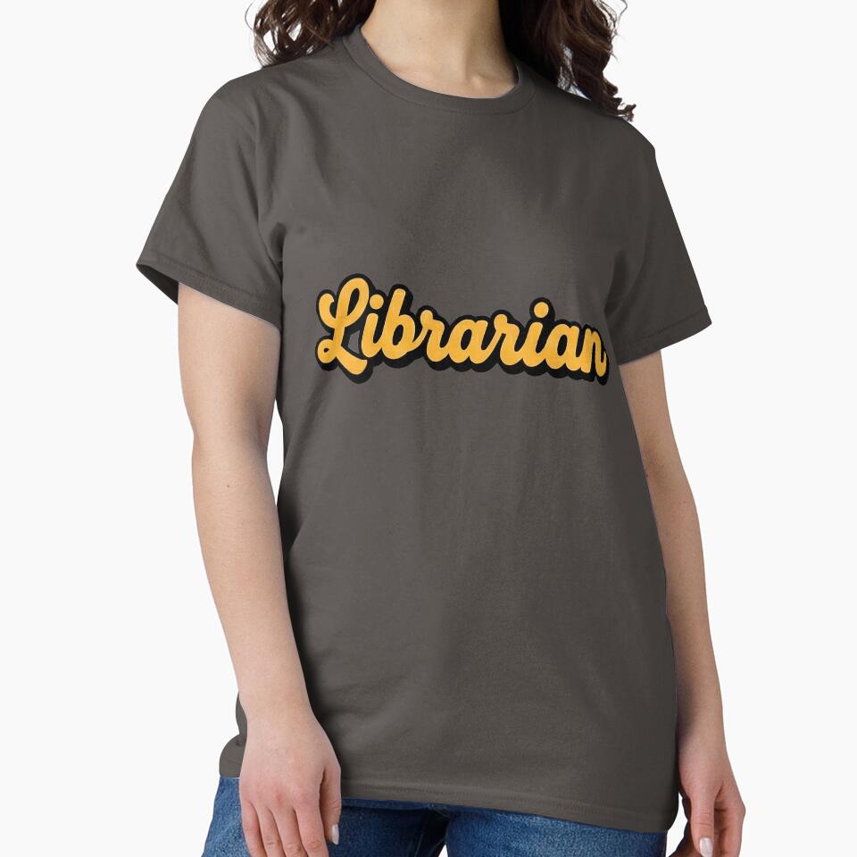 Retro Librarian Sticker by k3rstman1