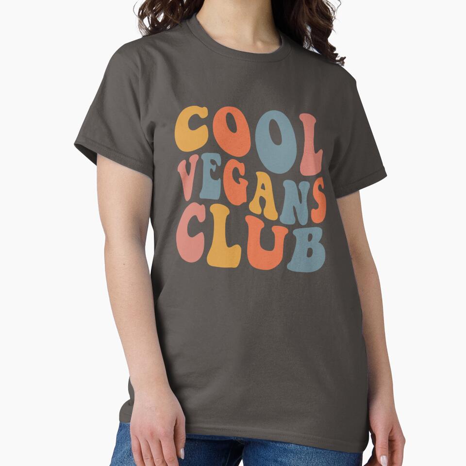 Retro Cool Vegans Club Plant Based Vegan Life by ArtMeetsPizza T-Shirts, Hoodie, Sweatshirt | BlankRebels.com (Image 2)